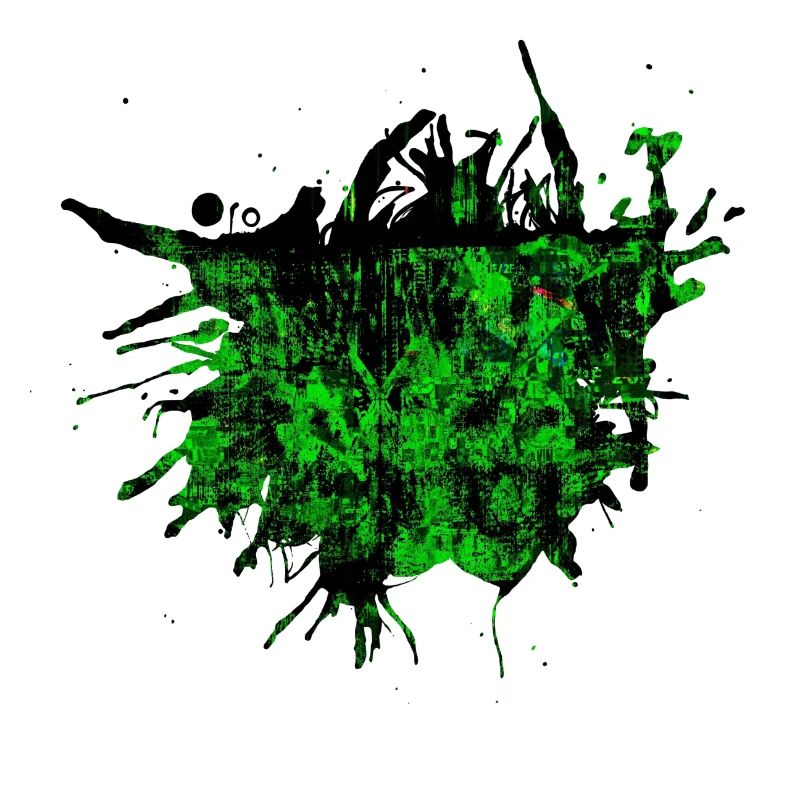 Funny glitch bug color spot splash gift