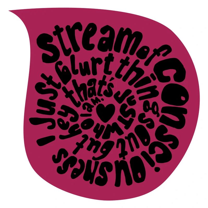 jet de conscience dans une gouttelette