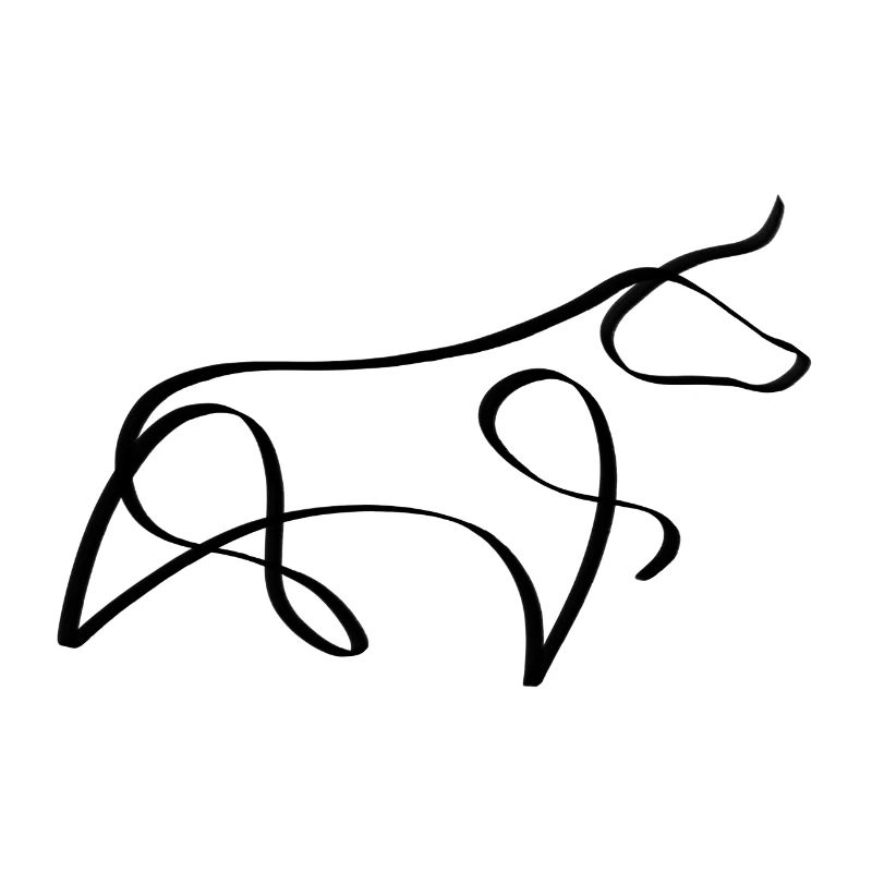 One Line Stier schwarz