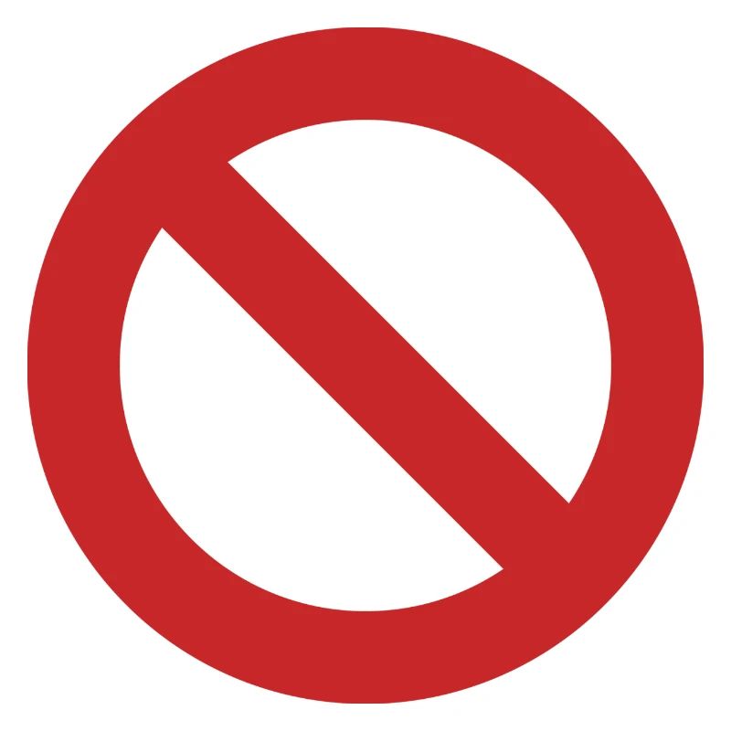 red circle red anti dont like hate against empty