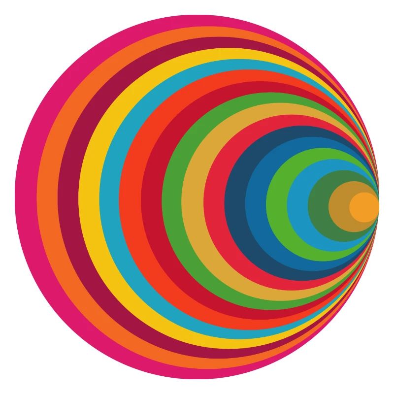 Conception de cercle coloré - trois
