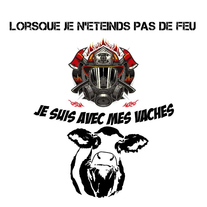 pompier avec mes vaches