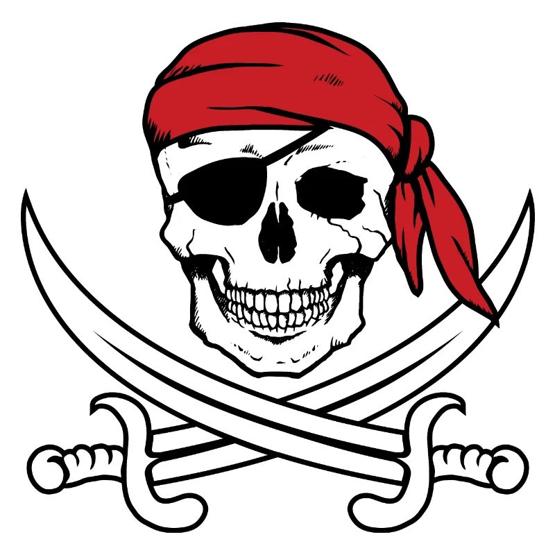 Pirate tête de pirate cache-oeil
