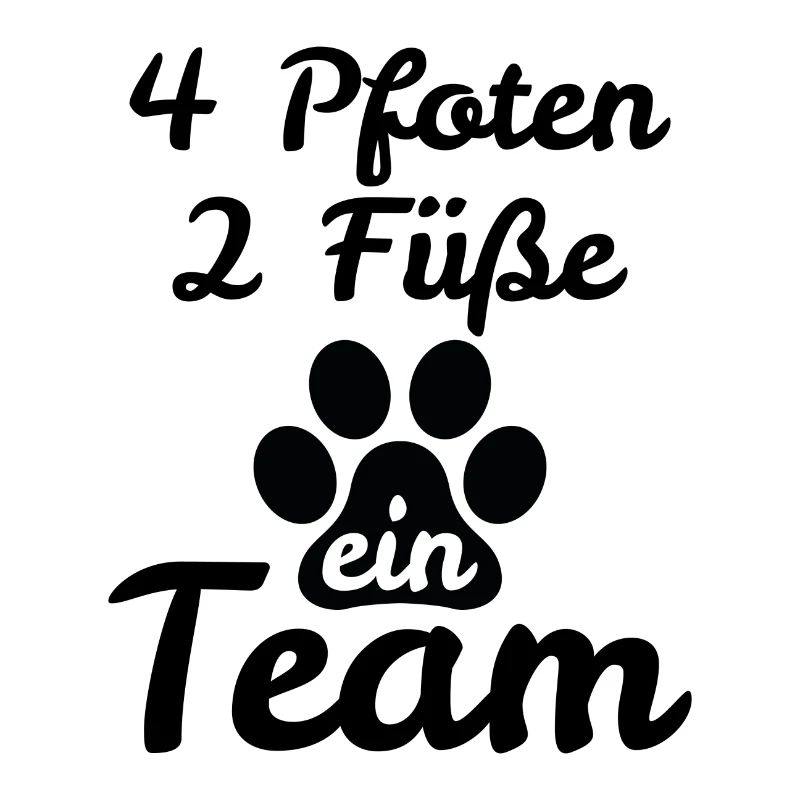 Hunde Pfote Team Hundehalter Geschenk