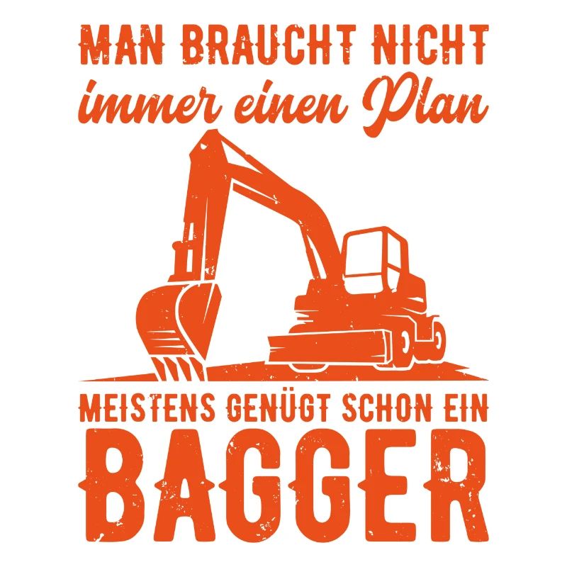 Baustelle Bagger Beruf Baustelle Geschenk
