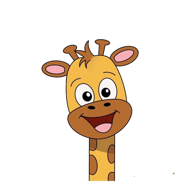 Fröhliche Giraffe