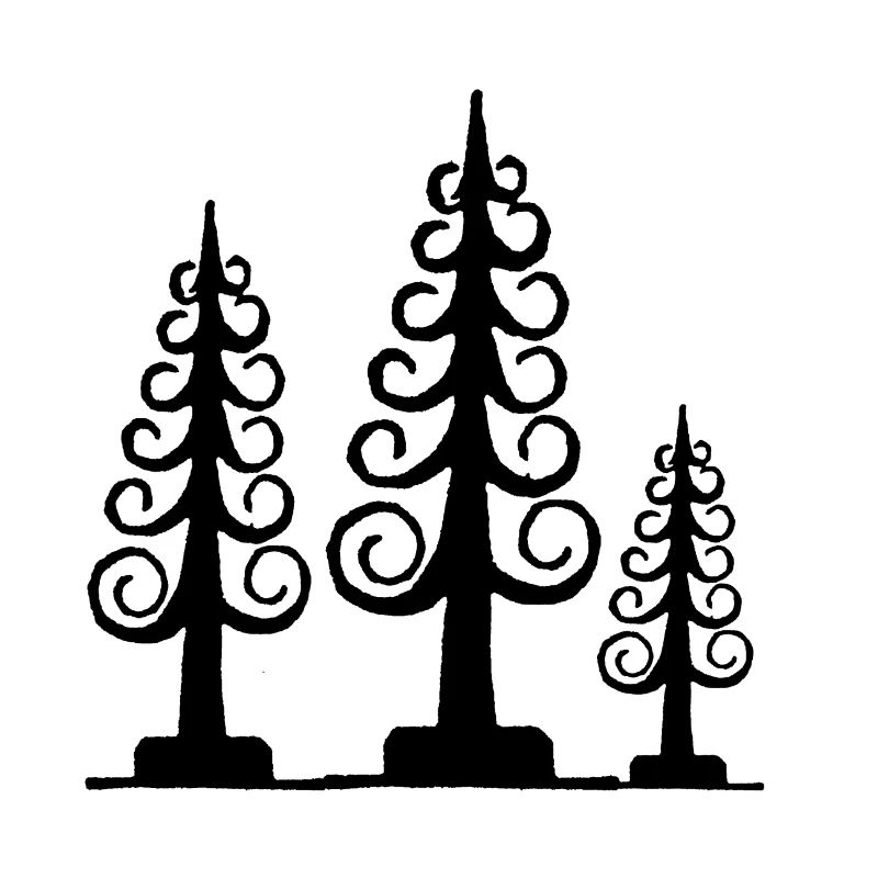 geschnitzter Tannenbaum, Spanbaum, Erzgebirge