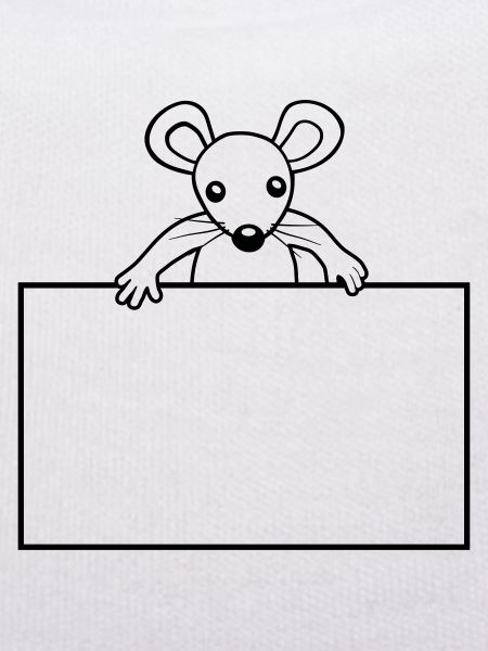 Schild mit Maus