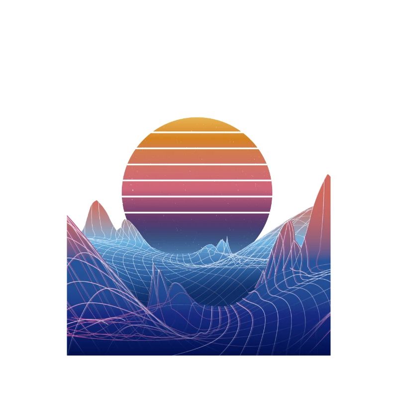 Synthwave Sunset Design