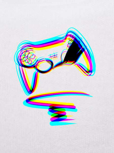 controller gamer zocken linien effekt