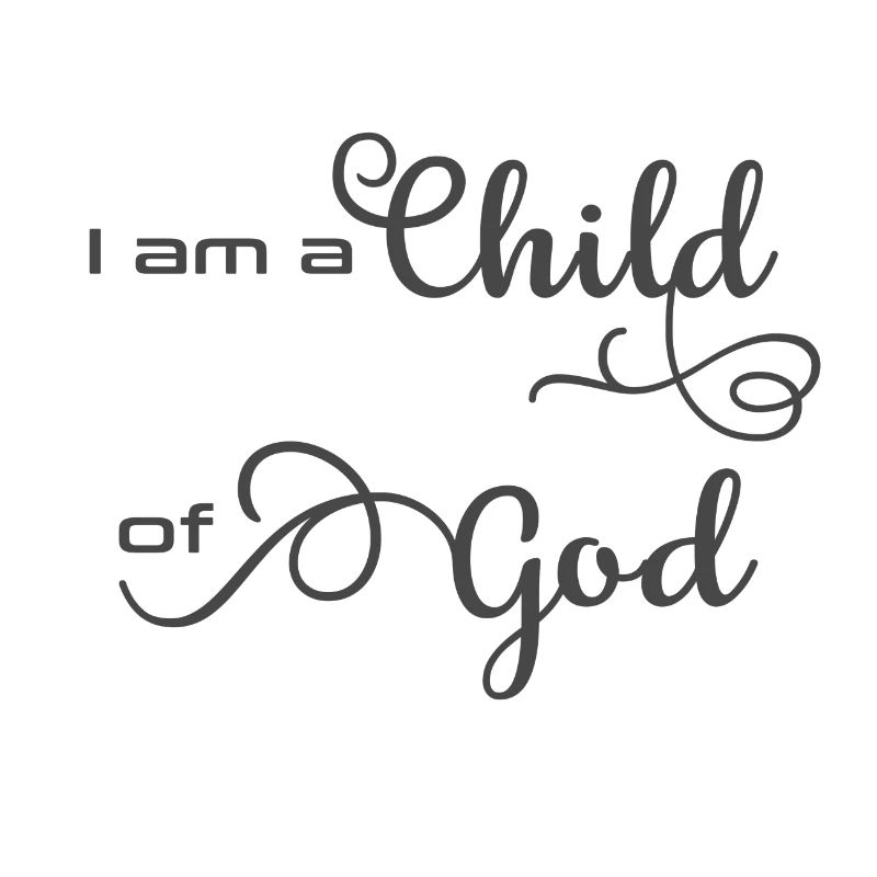 Christliches Design Ich bin ein Kind Gottes