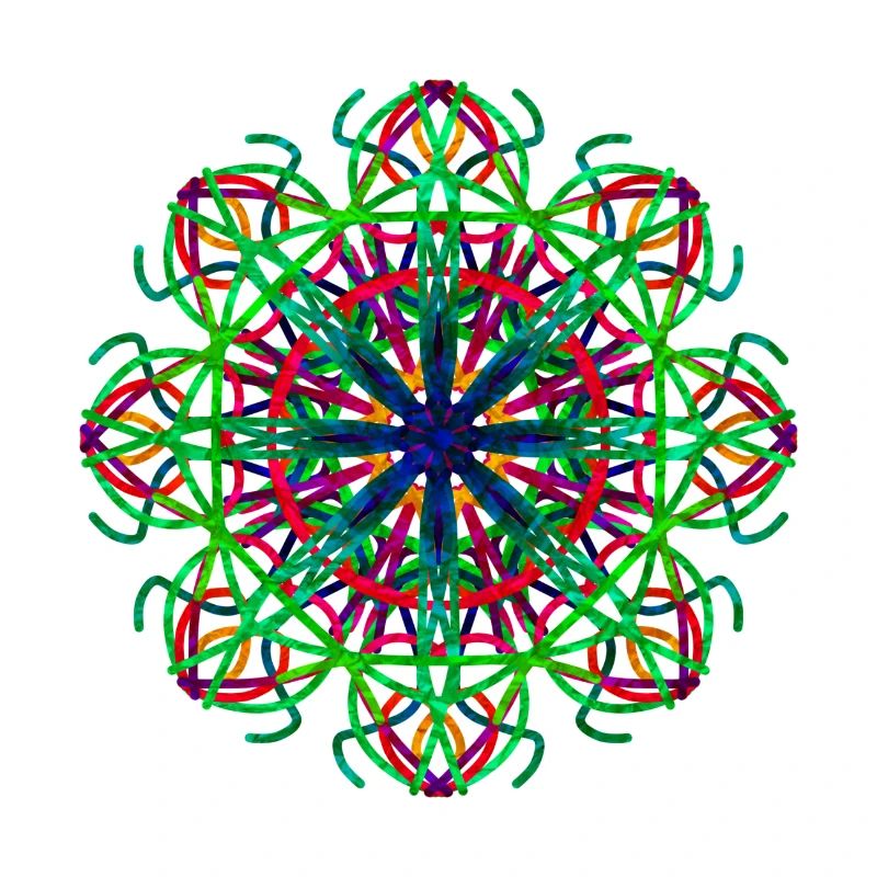 Geometric flower