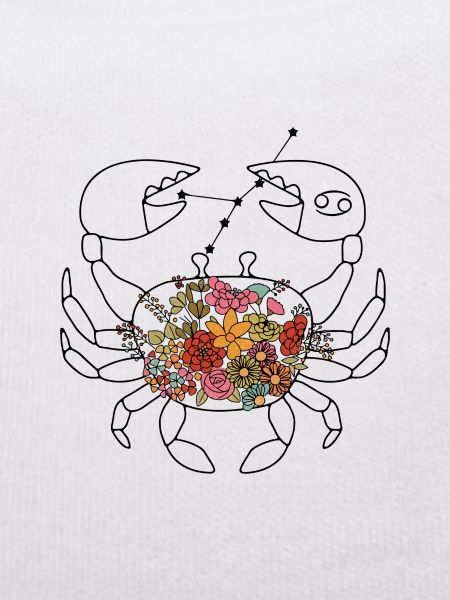 Zodiac Flower Retro