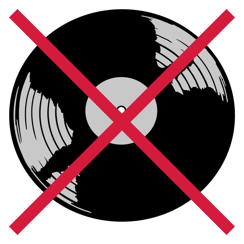 Musique de disque vinyle interdite