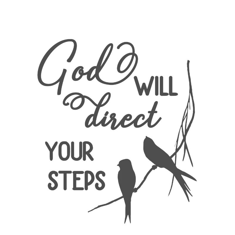 Christian Design God will Direct Your Steps