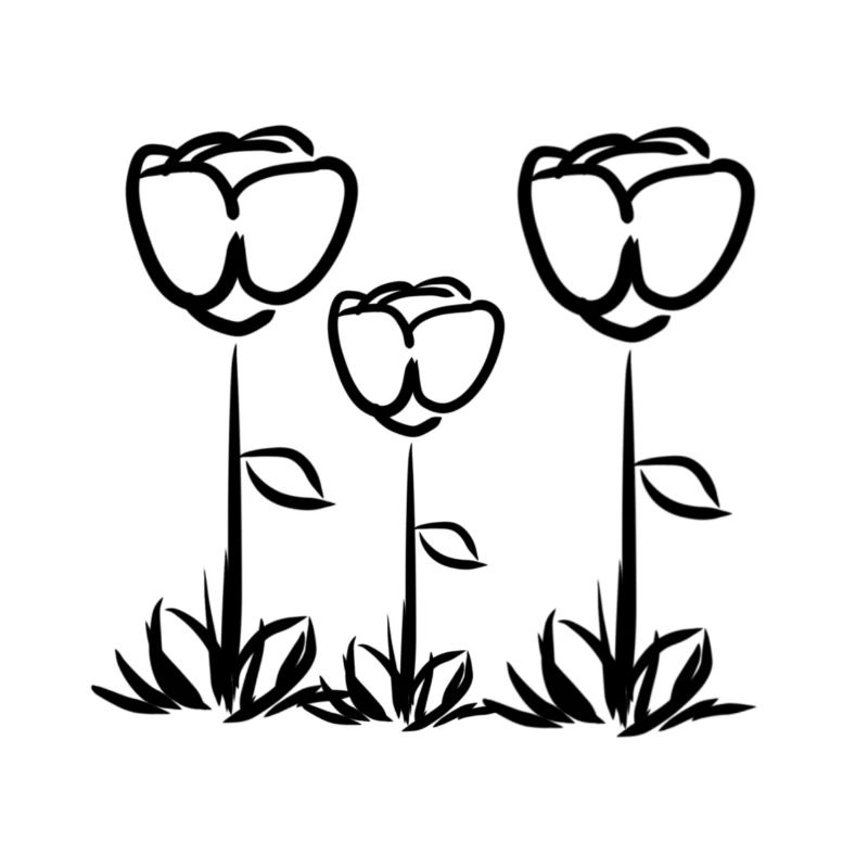 symbole de la rose des trois fleurs