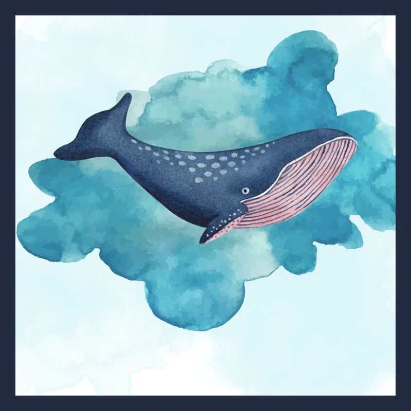 Whale swimming