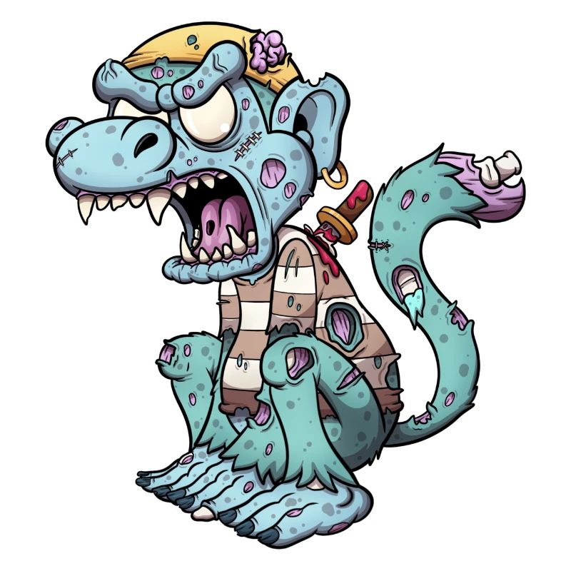 Zombie Piratenaffe