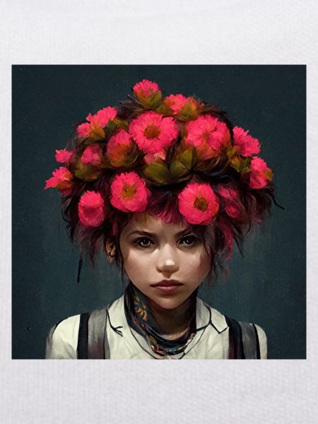 Blumenpunk-mädchen
