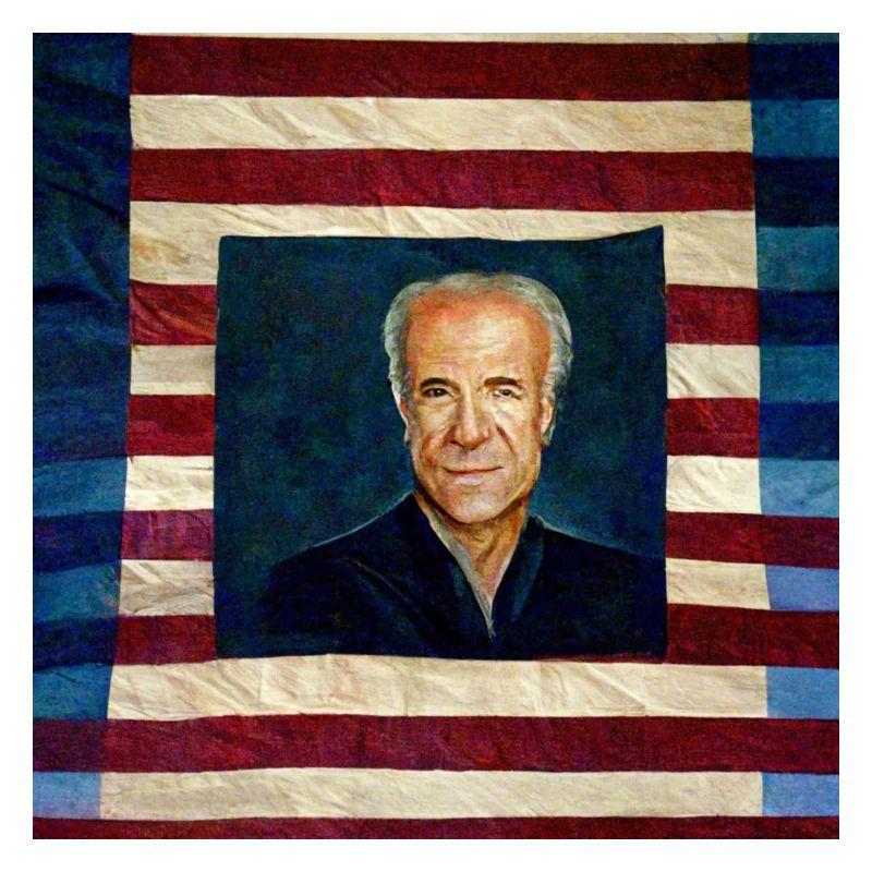 Drapeau des États-Unis avec Joe Biden