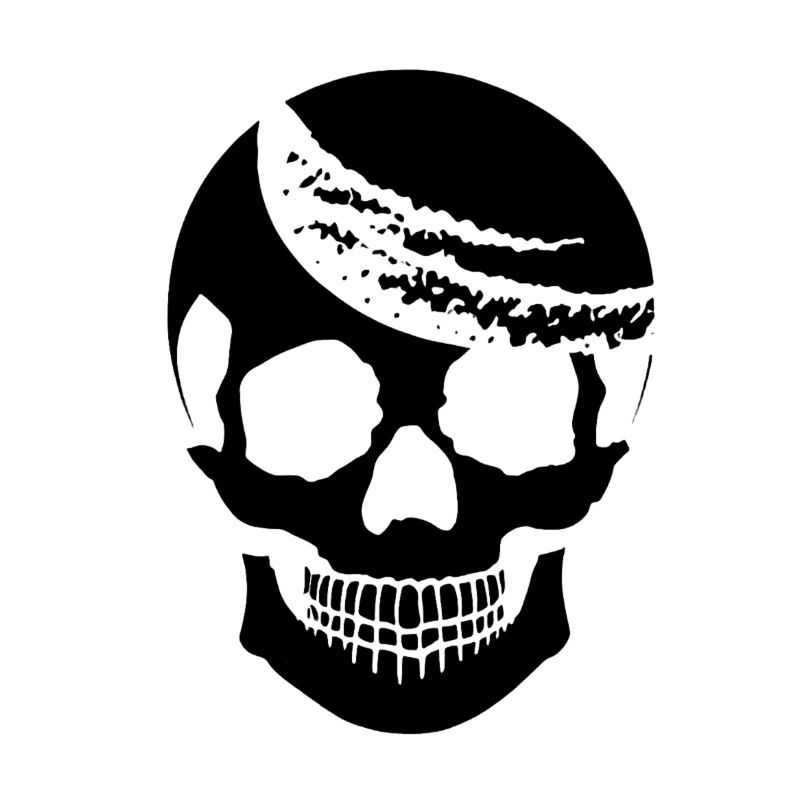 Conception propre du crâne vectoriel noir