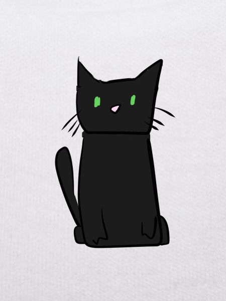 dunkle Katze Tier süß