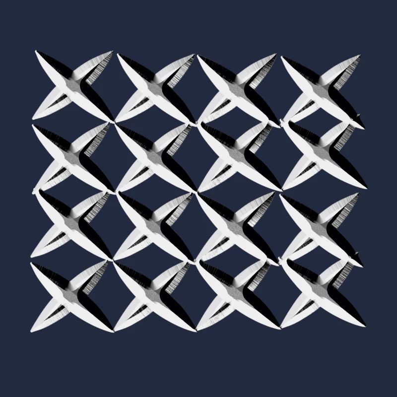 grey net cross pattern