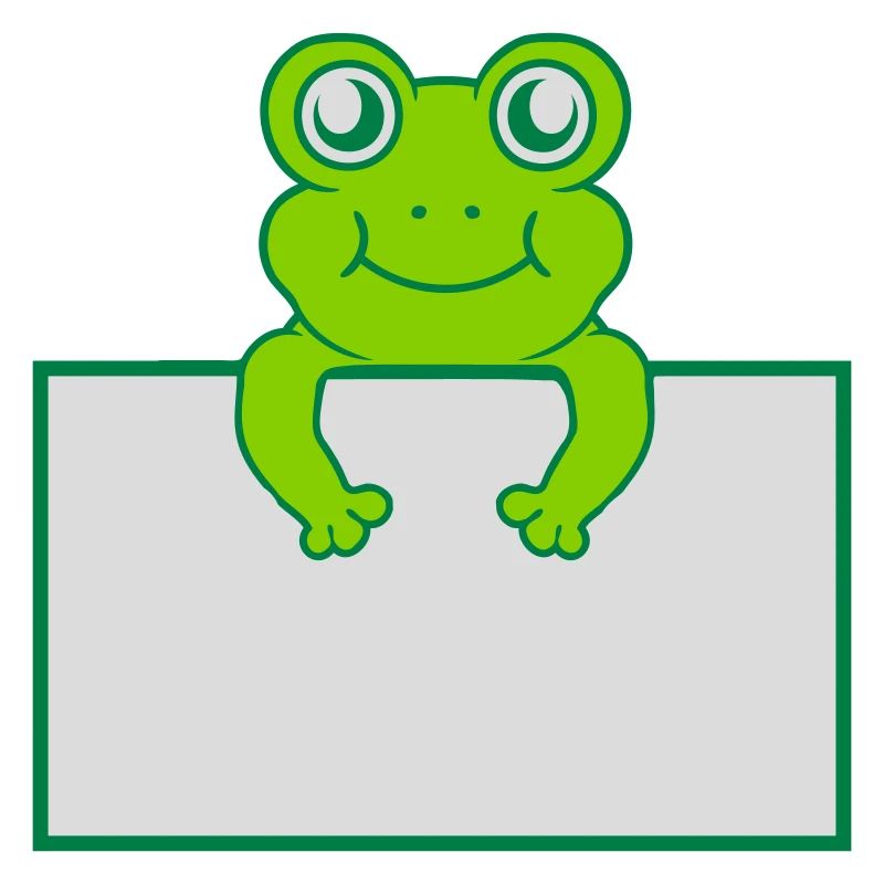 Text present frog shield