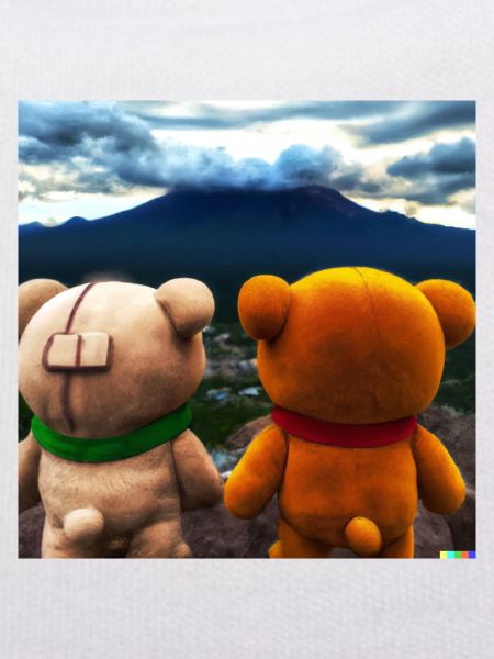 Teddys am Mount Fiji