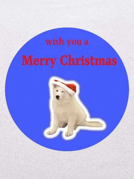 Merry Christmas blue