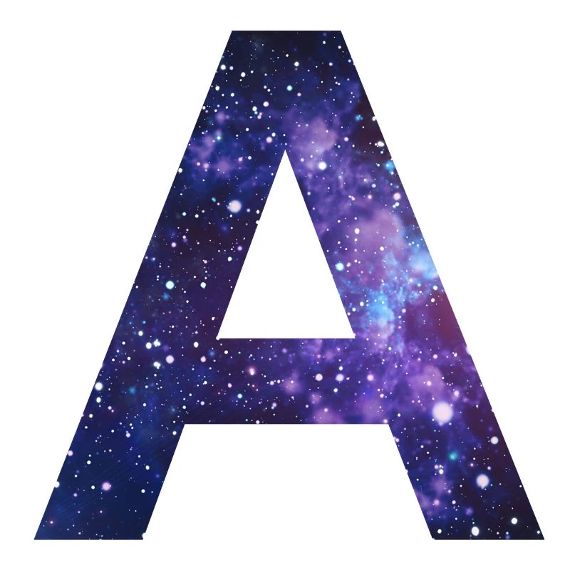 Galaxy A Letter Space Milky Way Gift