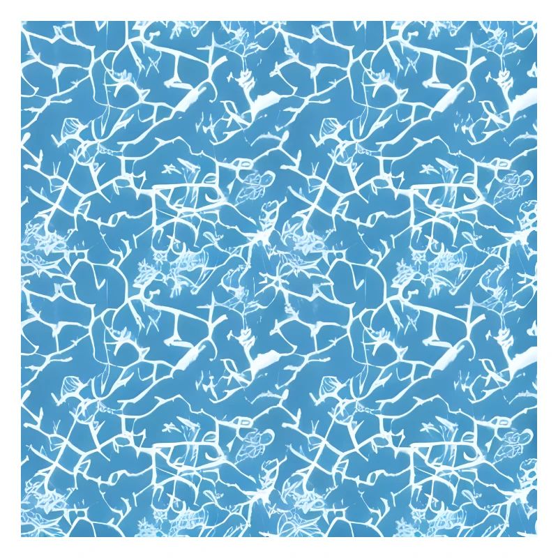 Ice pattern on the blue background