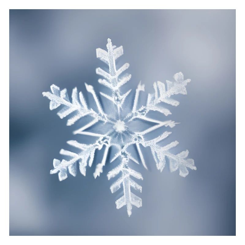 Winter snowflake portrait