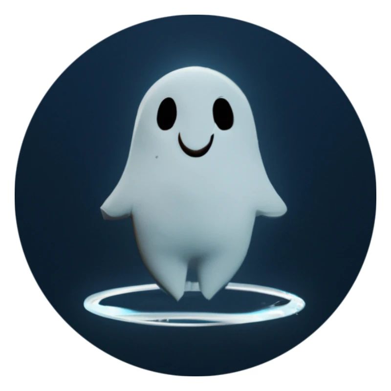 Little ghost levitating in space