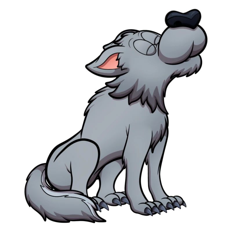 Heulender Wolf