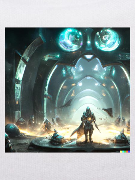 Sci-fi combat digital art