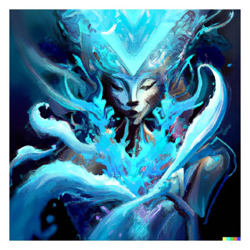Blue Ghost digital art
