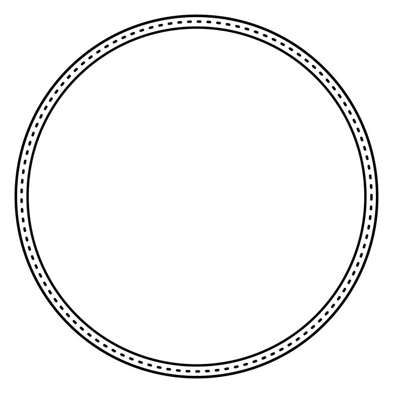 Points Circle Frame Decor