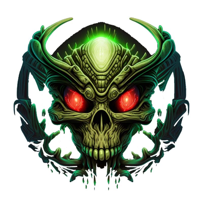 Schädel-Alien