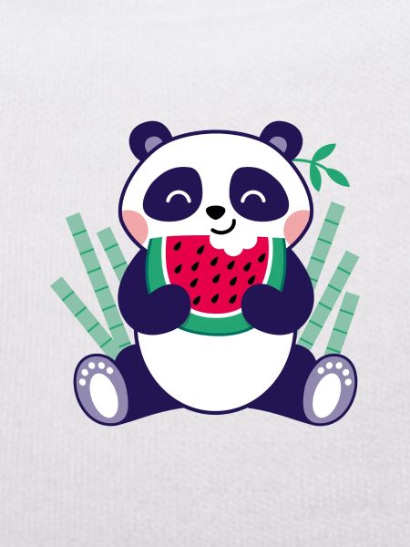 Panda with watermelon