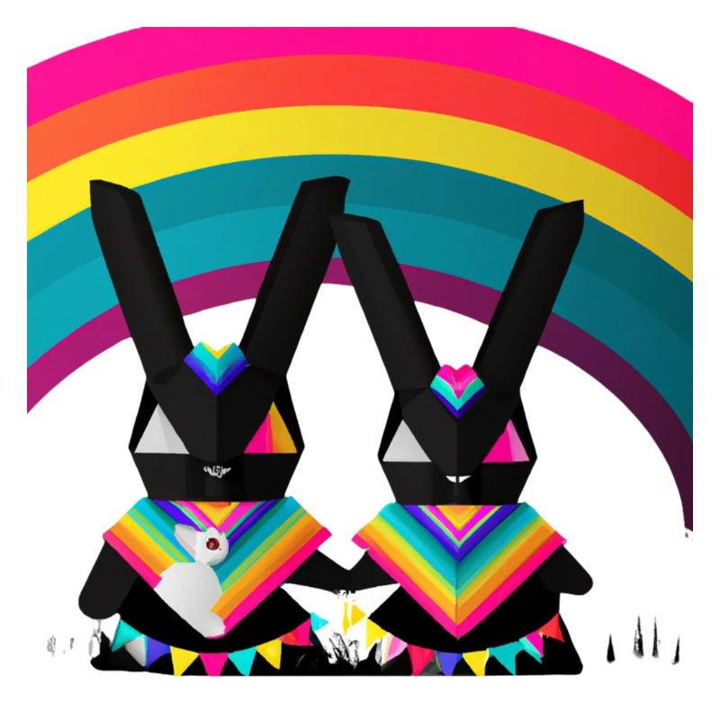 Stolze Pride Hasen