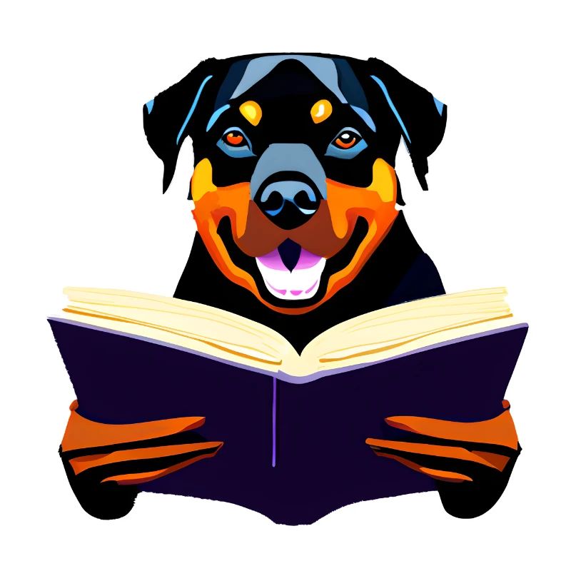 Hunde Bücher Rottweiler Lesen Hundehalter Hund