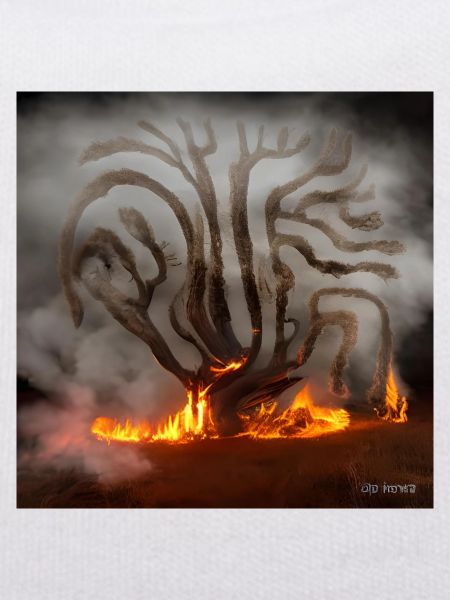 old tree burns