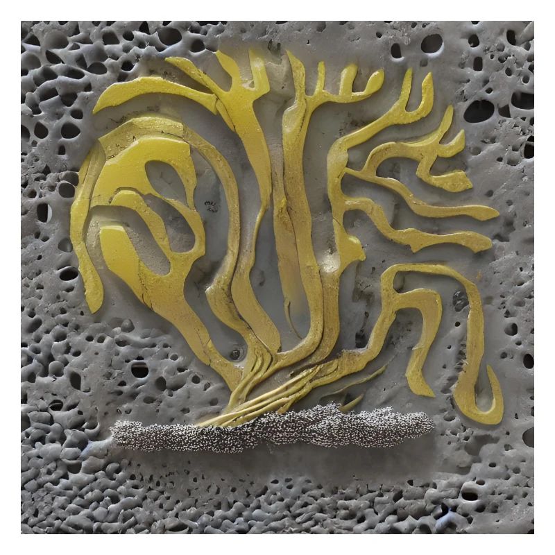 tree growing on a moon