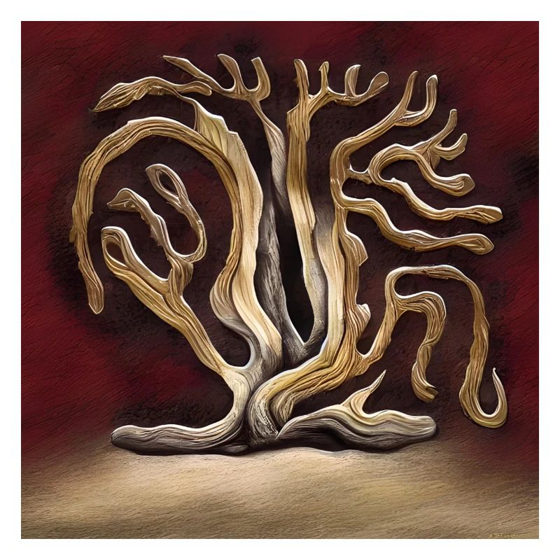 Alter Baum in Rot
