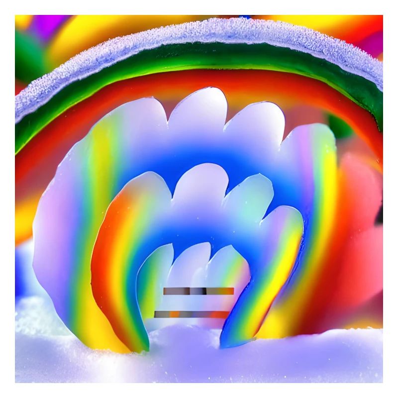 Regenbogen im Winter