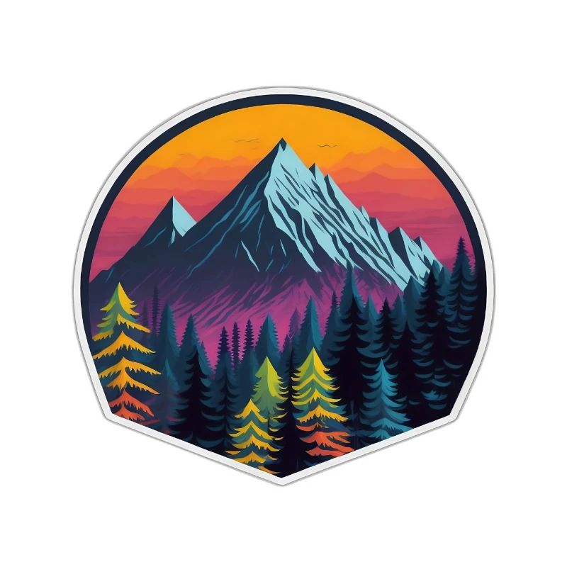 Buntes Gebirge -Generative AI