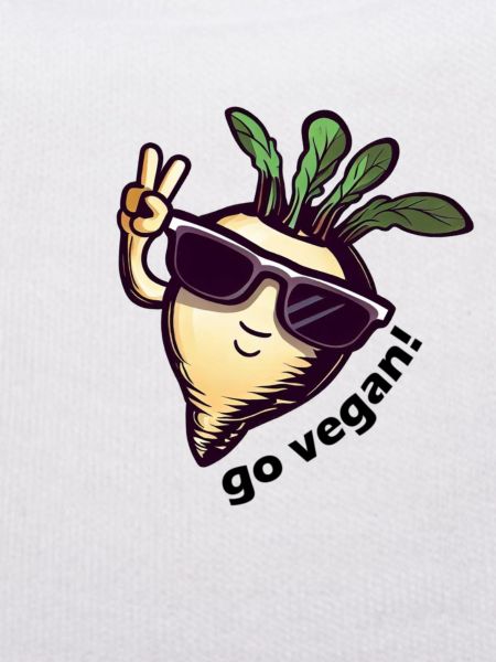 Cute vegan turnip. Peace!