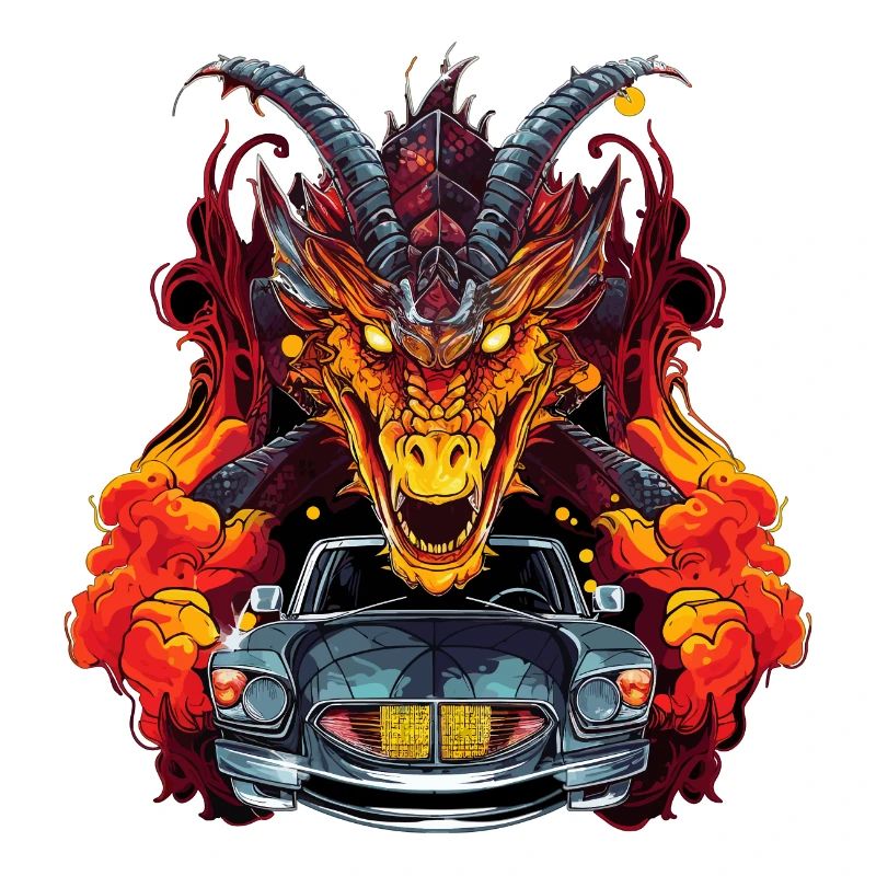 Drachen Auto