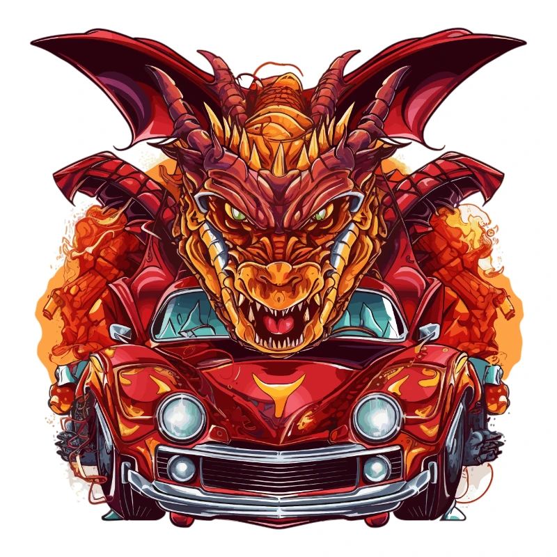 Drachen Auto